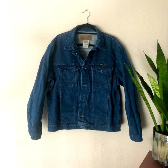 Wrangler Blue denim jacket, size XL - Picture 1 of 2